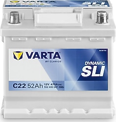 Varta Blue Dynamic C22 12 V 52 Ah 470 CCA Akü - 2026