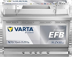 Varta Blue Dynamic N70 Start-Stop EFB 12 V 70 Ah 760 CCA Akü - 2024