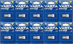 Varta CR123A 3V 10'lu Lityum Pil