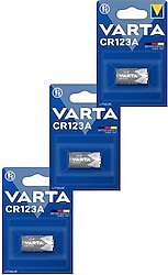 Varta CR123A 3V 3'lü Lityum Pil