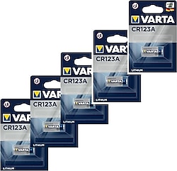 Varta CR123A 3V 5'li Lityum Pil