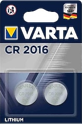 Varta CR2016 3 V 2'li Lityum Düğme Pil