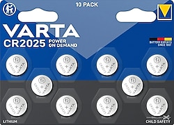 Varta CR2025 3 V 10'lu Lityum Düğme Pil