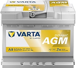 Varta Dynamic A8 Start-Stop AGM 12 V 60 Ah 680 A Akü