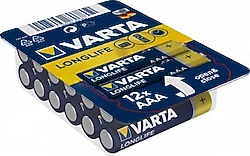 Varta Longlife 12'li Alkalin AAA İnce Kalem Pil