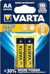 Varta Longlife 2'li Alkalin AA Kalem Pil