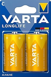 Varta Longlife 2'li Alkalin Orta Boy C Pil