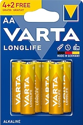 Varta Longlife Extra Promo 6'lı Alkalin AA Kalem Pil
