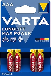 Varta Longlife Max Power 4'lü AAA İnce Kalem Pil