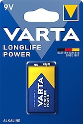 Varta Longlife Power 9V Alkalin Pil