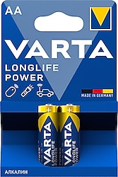 Varta Longlife Power 2'li Alkalin AA Kalem Pil