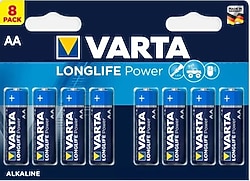 Varta Longlife Power 8'li Alkalin AA Kalem Pil