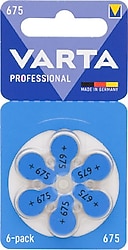 Varta 675 Numara 6'lı İşitme Cihazı Pili