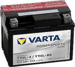 Varta Powersports AGM YT4L-BS 12 V 3 Ah 40 CCA Motosiklet Aküsü