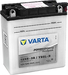 Varta Powersports Freshpack 12N5-3B 12 V 5 Ah 60 CCA Motosiklet Aküsü