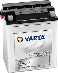 Varta Powersports Freshpack YB14-A2 12 V 14 Ah 190 CCA Motosiklet Aküsü
