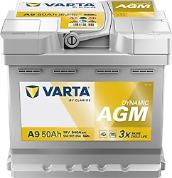 Varta Silver Dynamic A9 50 Ah 540 A Akü