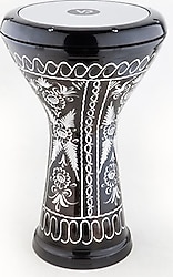Vatan 3029S Erzincan Işlemeli Siyah Döküm Darbuka