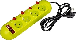 Vea VE-E40USB Anahtarlı USB'li 1.5 m 4'lü Akım Korumalı Priz
