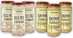 Veg&Bones 3 İşkembe ve 3 Kelle Paça Çorbası 6'lı Avantajlı Paket