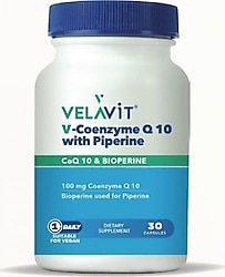 Velavit Coenzym Q10 With Piperine 30 Kapsül