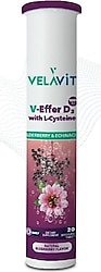 Velavit V-Effer D3 with L-Cysteine 20 Efervesan Tablet