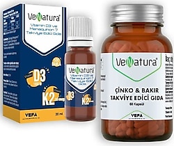 Venatura Çinko Bakır + D3K2 20 ml Damla