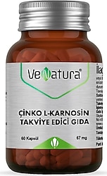 Venatura Çinko L-Karnosin 60 Kapsül