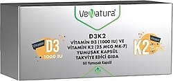 Venatura D3K2 Vitamin 60 Kapsül