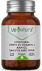 Venatura Lipozomal Demir ve Vitamin C 60 Kapsül