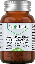 Venatura Magnezyum Sitrat ve P-5-P Vitamin B6 60 Tablet