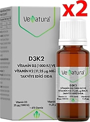 Venatura D3K2 20 ml Damla 2'li