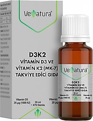 Venatura Vitamin D3 K2 Menaquinon 7 20 ml