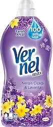 Vernel Max Nergis Çiçeği Lavanta Yumuşatıcı 75 Yıkama 1.8 lt