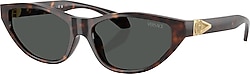 Versace VE4491U 108/87 Havana-Dark Grey Kadın Güneş Gözlüğü
