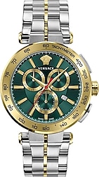 Versace Aion VRSCVE6CA0523 Çelik Kordon Altın-Yeşil Erkek Kol Saati