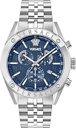 Versace Athletics Chrono VRSCVEKJA0425 Gümüş-Mavi Erkek Kol Saati