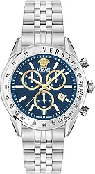 Versace Chrono Master VRSCVE8R00324 Gümüş-Mavi Erkek Kol Saati