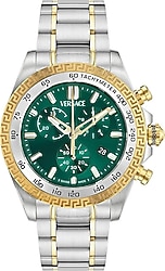 Versace Chrono X VRSCVE9K01024 Gümüş-Yeşil Erkek Kol Saati