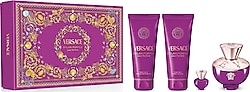 Versace Dylan Purple EDP 100 ml + 10 ml + Duş Jeli 100 ml + Vücut Losyonu 100 ml Kadın Parfüm Seti