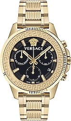 Versace Greca Action Chrono VRSCVE3J00622 Altın-Siyah Erkek Kol Saati