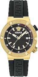 Versace Greca Logo Diver VRSCVE8G00324 Silikon Kordon Siyah Erkek Kol Saati