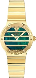 Versace Greca Logo Pearl VRSCVE0S00425 Altın-Yeşil Kadın Kol Saati