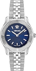 Versace Greca Time Lady VRSCVE9CA0124 Gümüş-Mavi Kadın Kol Saati