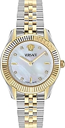 Versace Greca Time Petite VRSCVE9CA0625 Gümüş-Altın Kadın Kol Saati