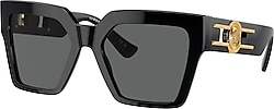 Versace Medusa Deco Butterfly VE4458 GB187 Black-Dark Grey Kadın Güneş Gözlüğü