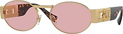 Versace Medusa Deco Oval VE2264 100284 Havana/Gold-Light Violet Güneş Gözlüğü