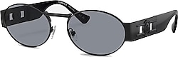 Versace Medusa Deco Oval VE2264 12611 Black-Grey Güneş Gözlüğü