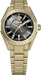 Versace V-Code GMT Special VRSCVEAFA0724 Altın-Siyah Erkek Kol Saati
