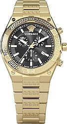 Versace V-Sporty Greca VRSCVESO00922 Altın-Siyah Erkek Kol Saati